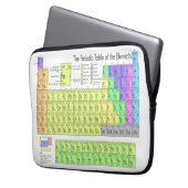 Periodische Tabelle der Elemente Laptopschutzhülle (Vorderseite Links)