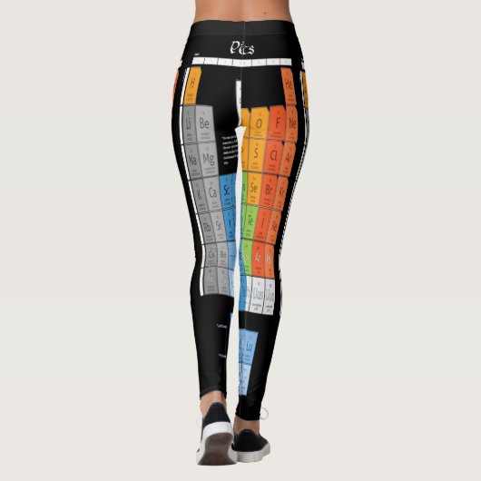 Periodische Tabelle der Elemente Leggings (Rückseite)
