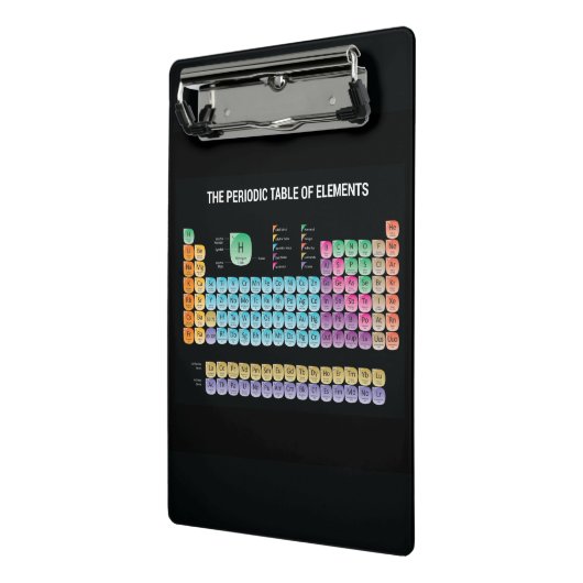 Periodische Tabelle der Elemente Mini Klemmbrett (Gewinkelt2)