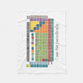 Periodische Tabelle der Elemente - Periodische Anw Fleecedecke (Vorderseite)