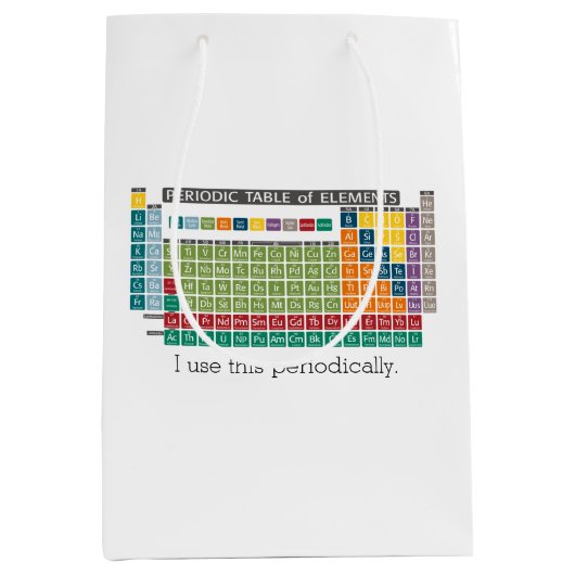 Periodische Tabelle der Elemente - Periodische Anw Mittlere Geschenktüte (Vorderseite)