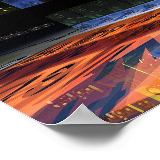 Periodische Tabelle der Elemente Poster (Ecke)