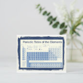 Periodische Tabelle der Elemente Postkarte (Stehend Vorderseite)