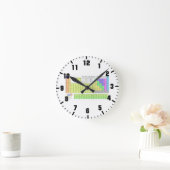 Periodische Tabelle der Elemente Runde Wanduhr (Zuhause)
