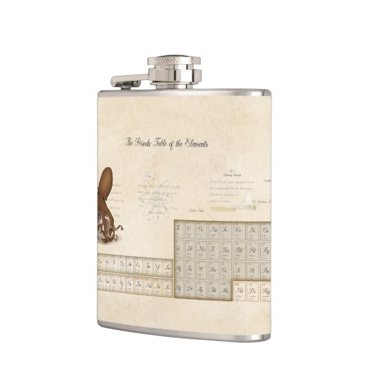 Periodische Tabelle der Elemente Steampunk neo-Vik Flachmann (Links)