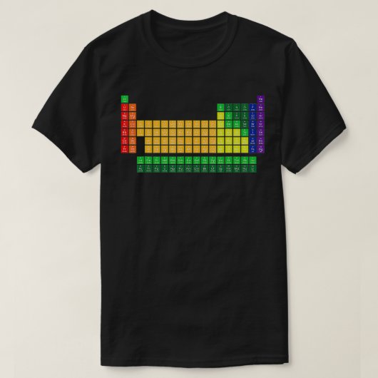 Periodische Tabelle der Elemente T-Shirt (Design vorne)