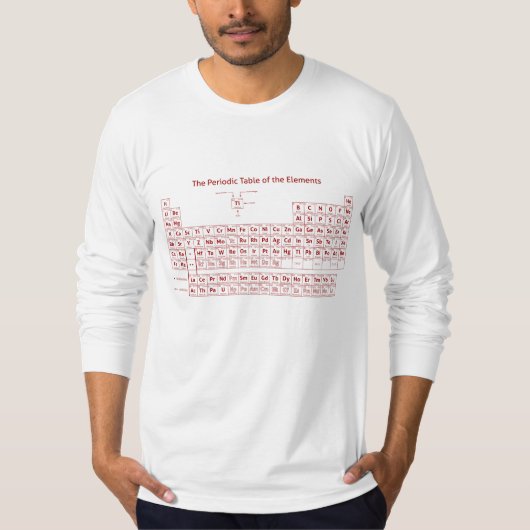 Periodische Tabelle der Elemente T-Shirt (Vorderseite)