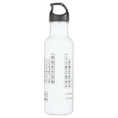 Periodische Tabelle der Elemente Trinkflasche (Rückseite)