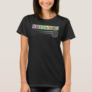 Periodische Tabelle der Elemente Volleyball Sport  T-Shirt