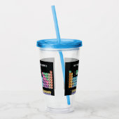 Periodische Tabelle der Elemente werfen Kissen Acryltrinkbecher (Links)