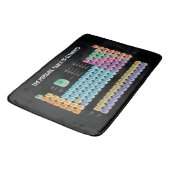 Periodische Tabelle der Elemente werfen Kissen Badematte (Schrägansicht)