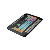 Periodische Tabelle der Elemente werfen Kissen Badematte (Schrägansicht)