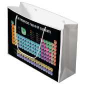 Periodische Tabelle der Elemente werfen Kissen Große Geschenktüte (Vorderseite Schrägansicht)