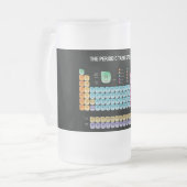 Periodische Tabelle der Elemente werfen Kissen Mattglas Bierglas (Vorderseite Links)