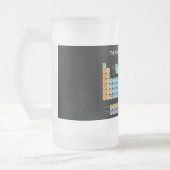 Periodische Tabelle der Elemente werfen Kissen Mattglas Bierglas (Links)