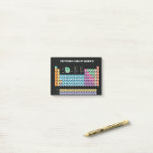 Periodische Tabelle der Elemente werfen Kissen Post-it Klebezettel (Auf Schreibtisch)