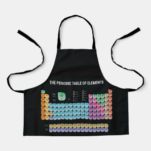 Periodische Tabelle der Elemente werfen Kissen Schürze