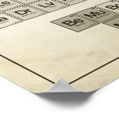 Periodische Tabelle der PHANTASTISCHEN Poster (Ecke)