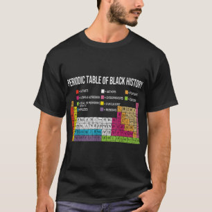 Periodische Tabelle der schwarzen Geschichte, afri T-Shirt
