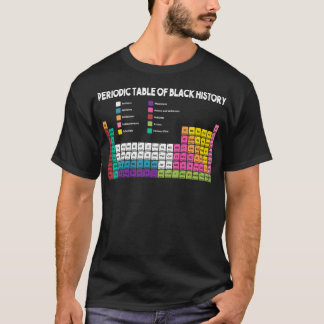 Periodische Tabelle der schwarzen Geschichte T-Shirt