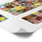 Periodische Tabelle der Videospielcharaktere Poster (Ecke)