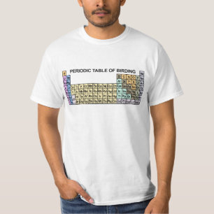 Periodische Tabelle der Vogelbeobachtung T-Shirt