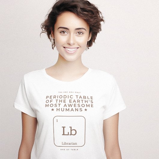 Periodische Tabelle des bibliografischen Clever T-Shirt