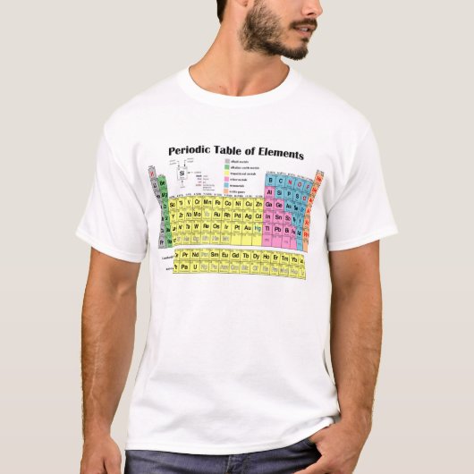 Periodische Tabelle des Element-T - Shirt (Vorderseite)