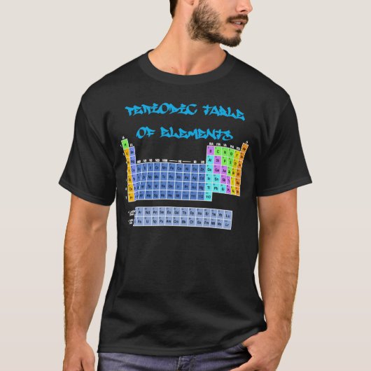 Periodische Tabelle des Element-T - Shirt (Vorderseite)