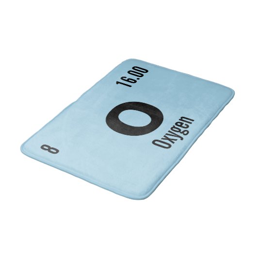 Periodische Tabelle des Elementmusters Badematte (Schrägansicht)