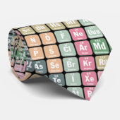 Periodische Tabelle des Elementmusters Krawatte (Gerollt)