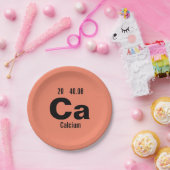 Periodische Tabelle des Elementmusters Pappteller (Party)