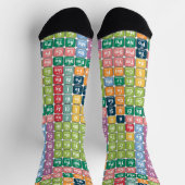 Periodische Tabelle des Elementmusters Socken (Oben)