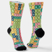 Periodische Tabelle des Elementmusters Socken (Gewinkelt)