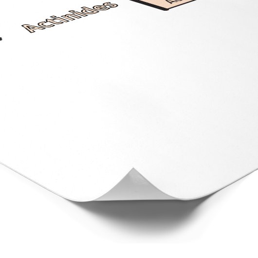 Periodische Tabelle des Elements-Posters Poster (Ecke)