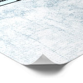 Periodische Tabelle des Gesimst (blau) Poster (Ecke)