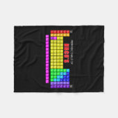 Periodische Tabelle des Hbcus blerd Fleecedecke (Vorderseite (Horizontal))