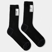 Periodische Tabelle des Nerds niedliche Wissenscha Socken (Rechts)