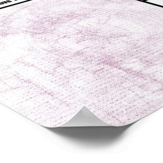 Periodische Tabelle des Simsend (rosa) Poster (Ecke)