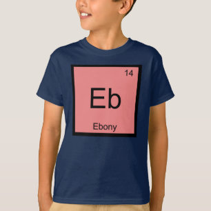 Periodische Tabelle "Ebony Name Chemistry Element" T-Shirt