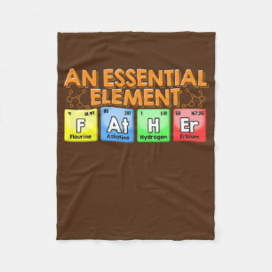 Periodische Tabelle eines wesentlichen Elements er Fleecedecke