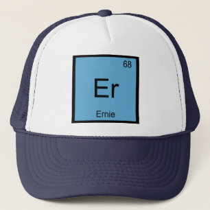 Periodische Tabelle "Ernie Name Chemistry Element Truckerkappe