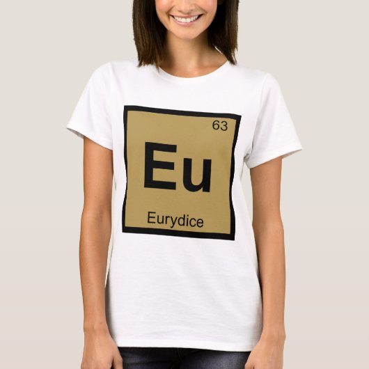 Periodische Tabelle EU - Eurydice T-Shirt (Vorderseite)