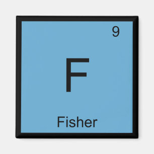 Periodische Tabelle "Fischartname Chemistry Elemen Magnet