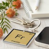 Periodische Tabelle "Freddy Name Chemistry Element Schlüsselanhänger (Vorderseite rechts)