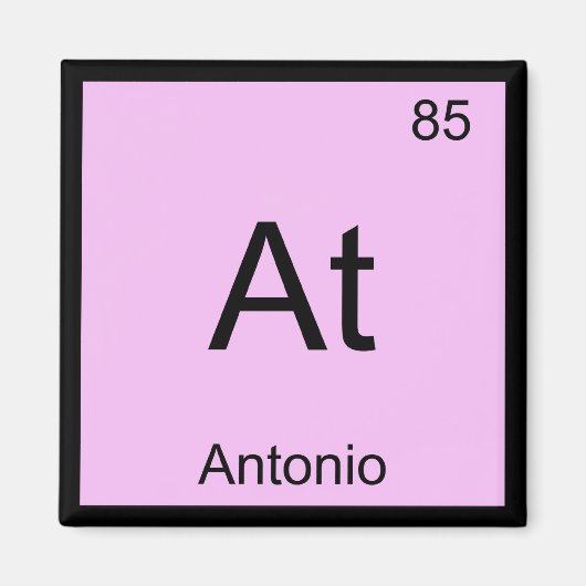 Periodische Tabelle für Antonio Name Chemistry Ele Magnet (Vorne)