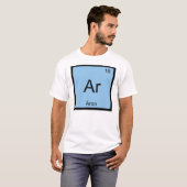 Periodische Tabelle für Aron Name Chemistry Elemen T-Shirt (Vorne ganz)