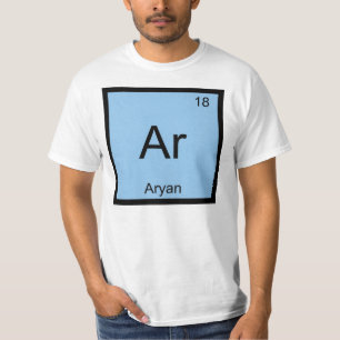 Periodische Tabelle für Aryan Name Chemistry Eleme T-Shirt