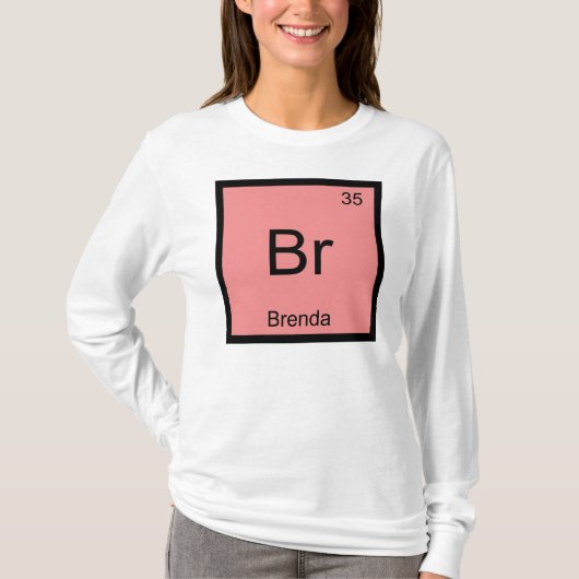 Periodische Tabelle für Brenda Name Chemistry Elem T-Shirt (Vorderseite)