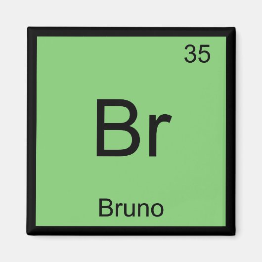 Periodische Tabelle für Bruno Name Chemistry Eleme Magnet (Vorne)